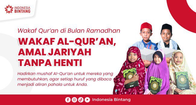 WAKAF AL-QURAN DI BULAN RAMADHAN
